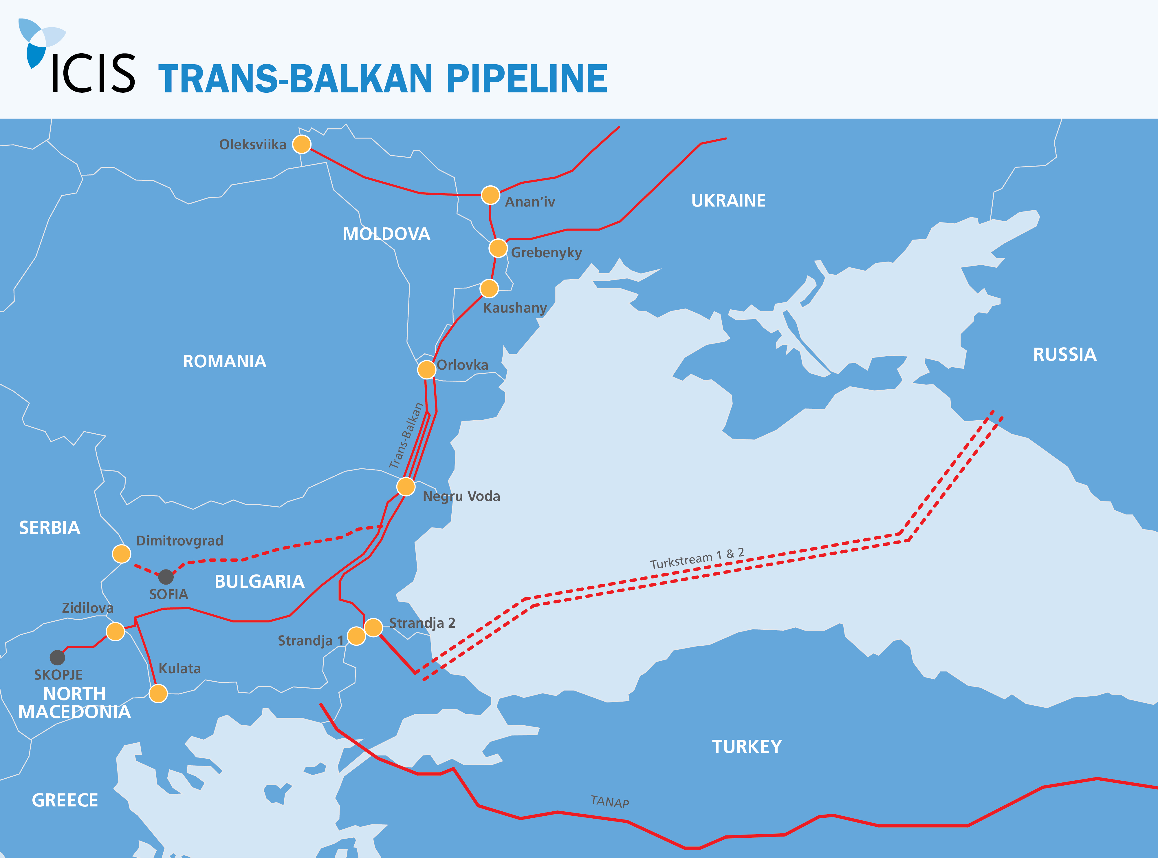 Южный поток газопровод карта Турция