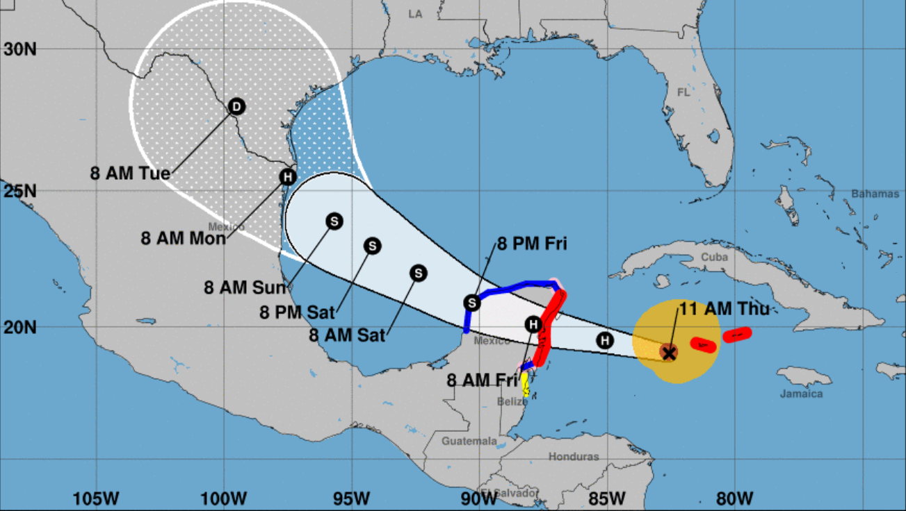 Hurricane Beryl expected to weaken after hitting Mexico's
      Yucatan peninsula