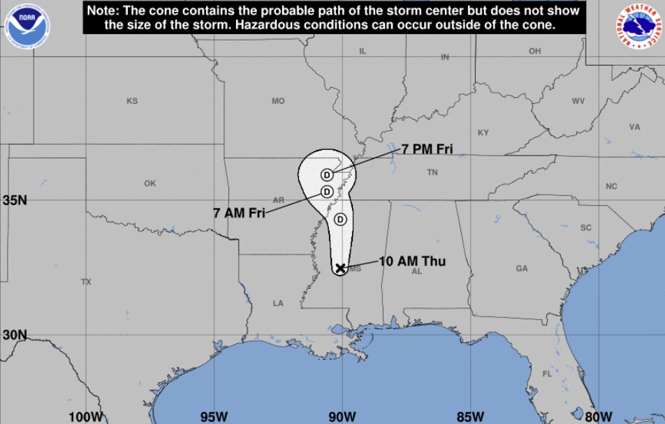 Hurricane Francine passes over Louisiana parish with many
      chem plants