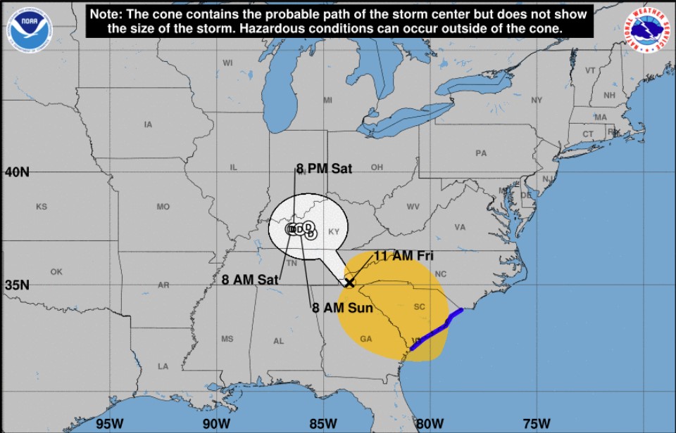 More than 4 million in southeast US lose power after
      Hurricane Helene